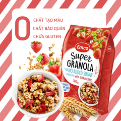 Ngũ cốc Emco không thêm đường vị dâu túi 500gr