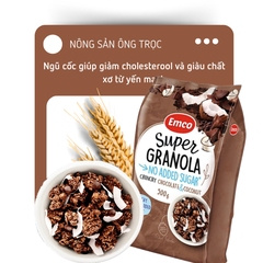 Ngũ cốc Emco không thêm đường vị socola và dừa túi 500gr