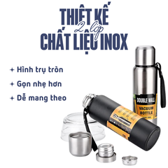 Bình giữ nhiệt nắp bạc- dung tích 750ml
