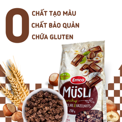 Ngũ cốc Emco vị socola và hạt phỉ túi 750gr