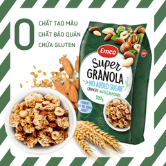 Ngũ cốc Emco không thêm đường vị hạnh nhân túi 500gr