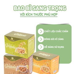 Ngũ cốc granola siêu hạt, gói nhỏ tiện lợi- Hộp 10 gói 350gr