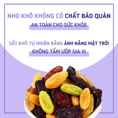 Nho khô Raisins 3 màu- hũ 350gr