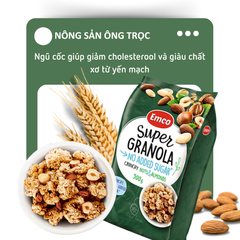 Ngũ cốc Emco không thêm đường vị hạnh nhân túi 500gr
