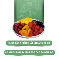 Trái cây sấy dẻo mix 5 loại hoa quả- hũ 400gr
