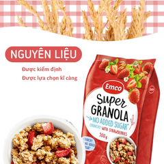Ngũ cốc Emco không thêm đường vị dâu túi 500gr