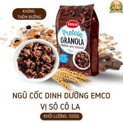 Ngũ cốc Emco không thêm đường vị socola túi 500gr