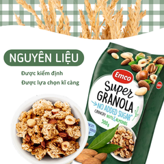 Ngũ cốc Emco không thêm đường vị hạnh nhân túi 500gr