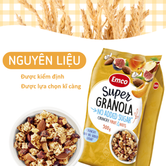 Ngũ cốc Emco không thêm đường vị trái cây và các loại hạt túi 500gr