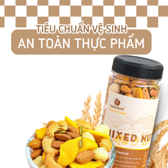 Hạt dinh dưỡng mix 5 loại- hũ 350gr ( bí xanh, hạnh nhân, macca, hạt điều, xoài sấy)