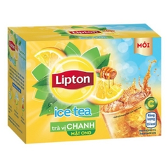 Trà Lipton Ice Tea vị chanh hộp 224g = 16 gói 14g