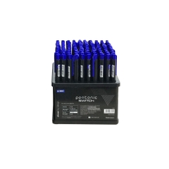 Khay Bút bi náp gài Pentonic Xanh (Ngòi 0.7mm, 1 khay = 100 chiếc)