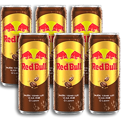Lốc 6 Lon Red Bull Nước Tăng Lực Vị Cà Phê Ủ Lạnh (250ml x 6 Lon)