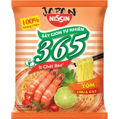 Gói mì Nissin tôm chua cay , xí quách thịt bằm, lẩu thái hải sản và súp miso rong biển