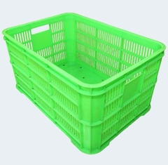 Thùng nhựa 6 sóng hở đáy đặc