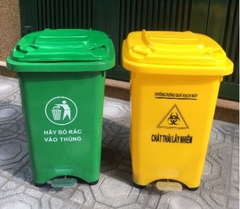 Thùng 60L dậm chân không bánh