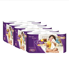 Giấy VS E'mos Premium tím (2 cuộn = 1 lốc, 5 lốc = 1 dây)