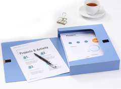 Hộp tài liệu nhựa Mylac 15cm  A4