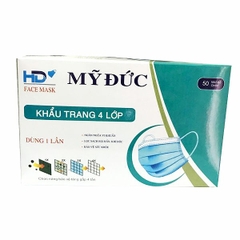 Hộp Khẩu trang y tế Mỹ Đức 4 lớp cao cấp