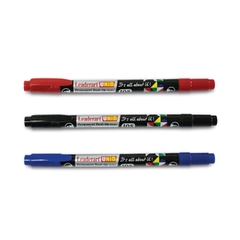 Bút dạ kính hai đầu Leaderart LA108, 10 cây = 1 hộp