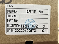 Điện trở cắm công suất 5W 0.25R 0.25 Ohm 5%