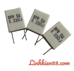 Điện trở sứ 5W 0.33R dáng đứng