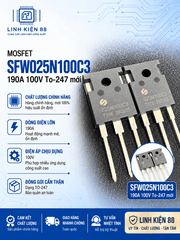 Mosfet SFW025N100C3 025N100C3 25N100C3 190A 100V To-247 mới