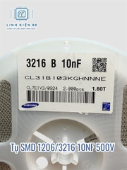 Tụ SMD Samsung 1206-3216 10NF 103K 500V dán mới ( dây 20 con)
