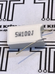 Điện Trở Cắm Sứ Trắng 5W 10R 10OHM Dáng Nằm
