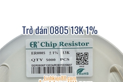Điện trở dán 0805 13K 1% (dây 50con)