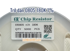 Điện trở dán 0805 180K 1% (dây 50con)