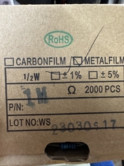 Điện trở vạch 1/2W 1M 1% (Combo 10con)