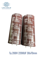 Tụ Audio Nippon 200V 2200UF 30x70mm mới
