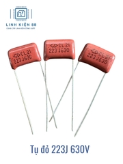 Tụ đỏ 223J 630V 0.02UF P10mm mới ( 10 con)