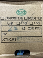 Điện trở vạch 1/2W 2M 1% (Combo 10con)