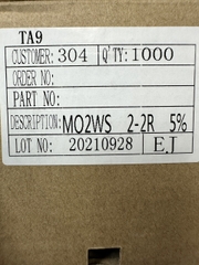 Điện trở cắm Đài Loan 2r2 2w 5% mới ( dây 20con)