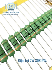Điện trở vạch 2W 30R 5% cắm mới ( 10 con)