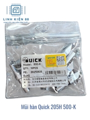 Mũi hàn Quick 205 500-K mới chính hãng
