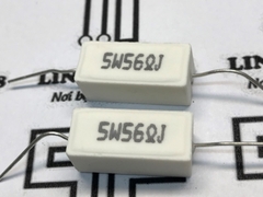 Điện Trở Cắm Sứ Trắng 56R 5W Dáng Nằm