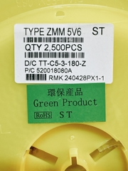 Diode zenner thủy tinh dán 5V6 (dây 20 con)