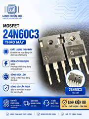 Mosfet 24N60C3 24N60 24A 600V To-247 tháo máy