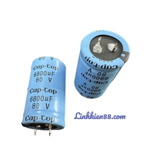 Tụ Audio amly cục đẩy Cap-Top 80V 6800UF 30x50mm mới