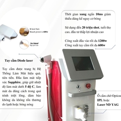 Máy triệt lông Diode Laser 6Bar