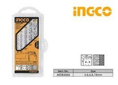Bộ 5 mũi khoan bê tông đuôi trơn INGCO AKDB3055 4-10mm