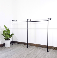 Sào treo quần áo đôi 1 tầng ốp tường