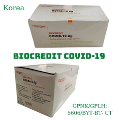 Combo4 Hộp Test nhanh Biocredit covid - 19 Ag _SARS-coV-2  ( Hộp 20 test)