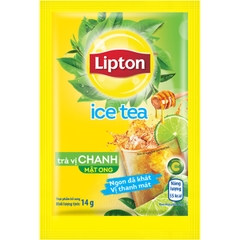 Trà Lipton Ice Tea Vị Chanh Mật Ong - Vỉ 6 Dây X 8 Gói X 14G