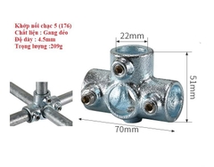 Khớp Nối Ống Thép Tròn Phi 34