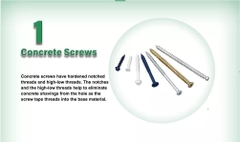 Ốc Vít bắt tường, bê tông 5.0x70mm đầu bằng Unika F-570-SDN (kèm mũi SB4.3mm)