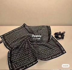 CC Silk Scarf + Hair Tie Set